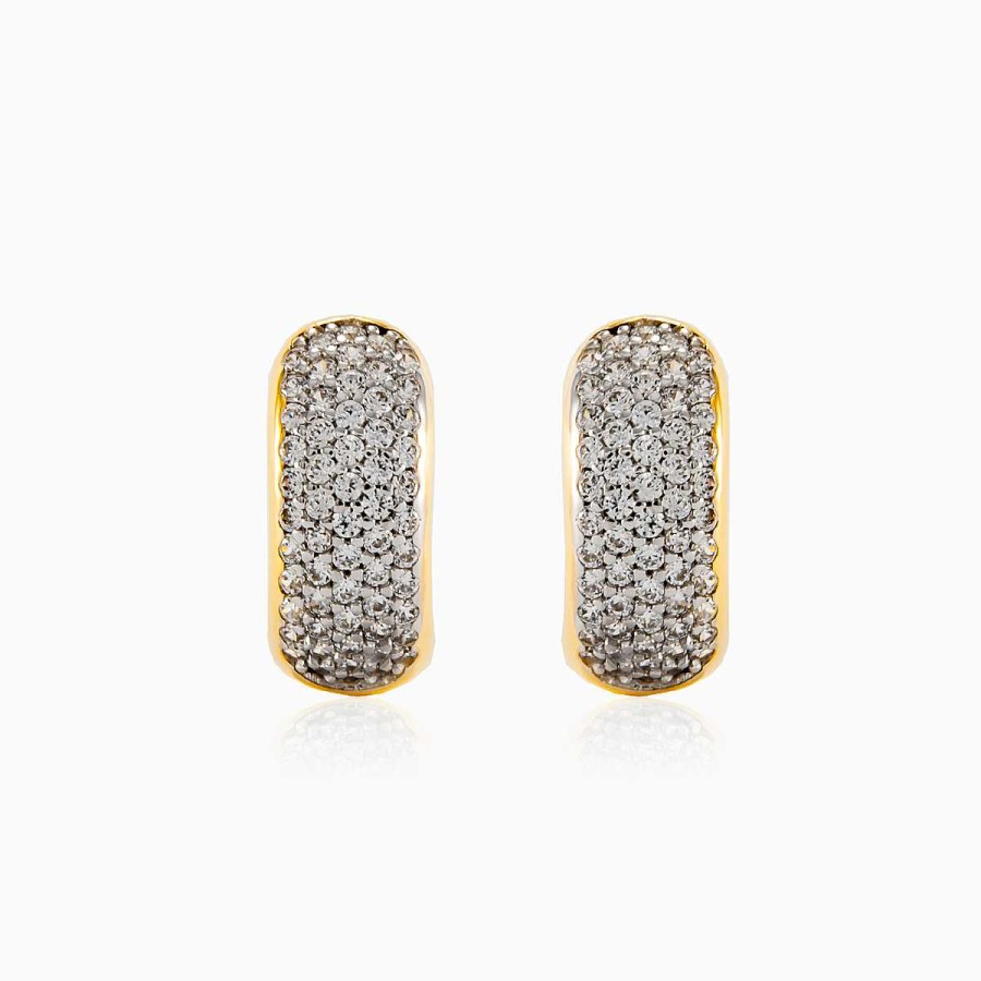 Woman Monte Cristo | Five Row Huggie Earrings