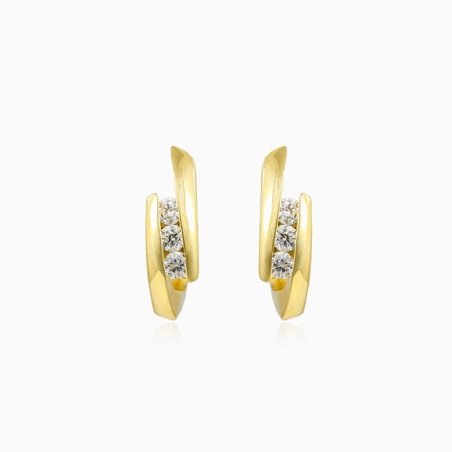 Woman Monte Cristo | Channel-Set Diamond Earrings