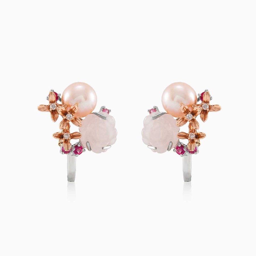 Woman Monte Cristo | Pearl Earrings With Diamonds