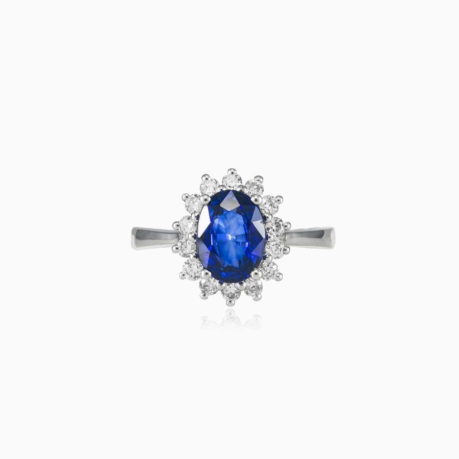 Woman Monte Cristo | Royal Sapphire Gold Ring