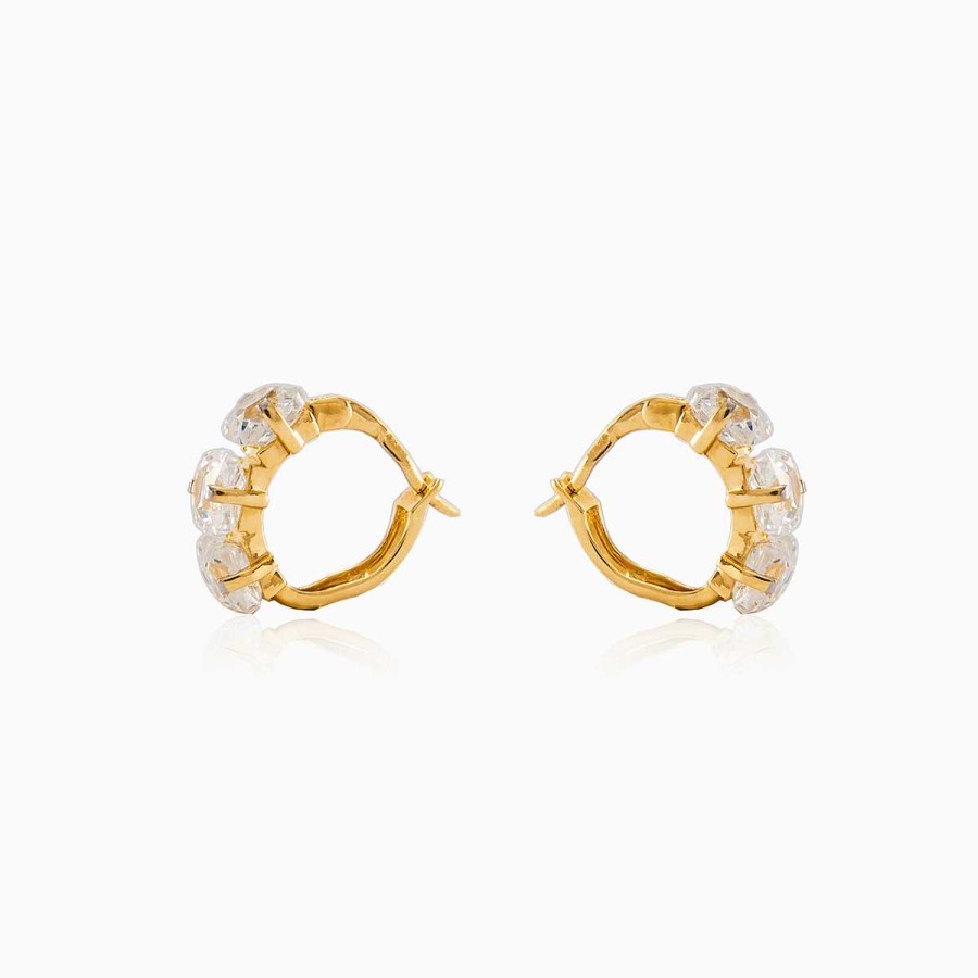 Woman Monte Cristo | Three Crystal Earrings