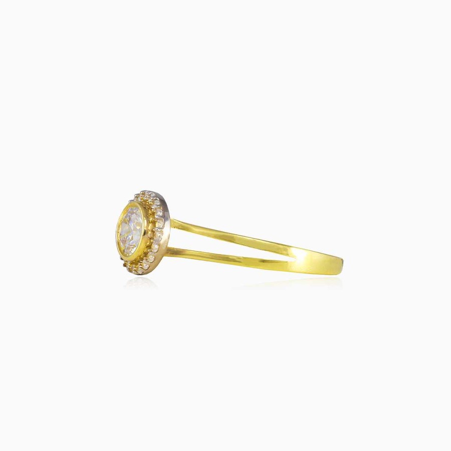 Woman Monte Cristo | Polished Shimmering Yellow Gold Ring