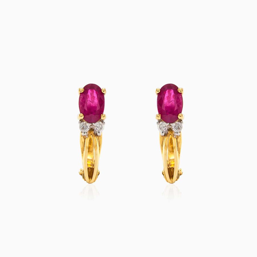 Woman Monte Cristo | Gentle Ruby Earrings