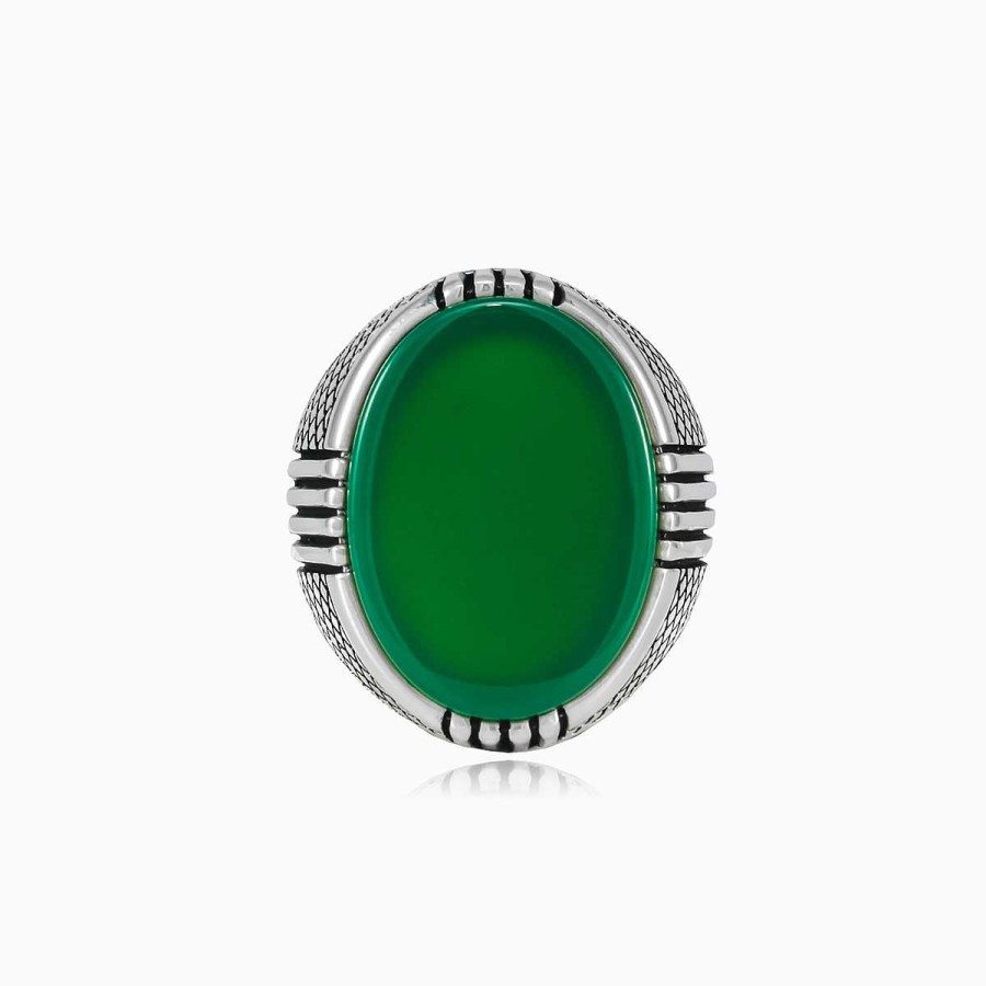 Man Monte Cristo | Four Lines Jade Ring