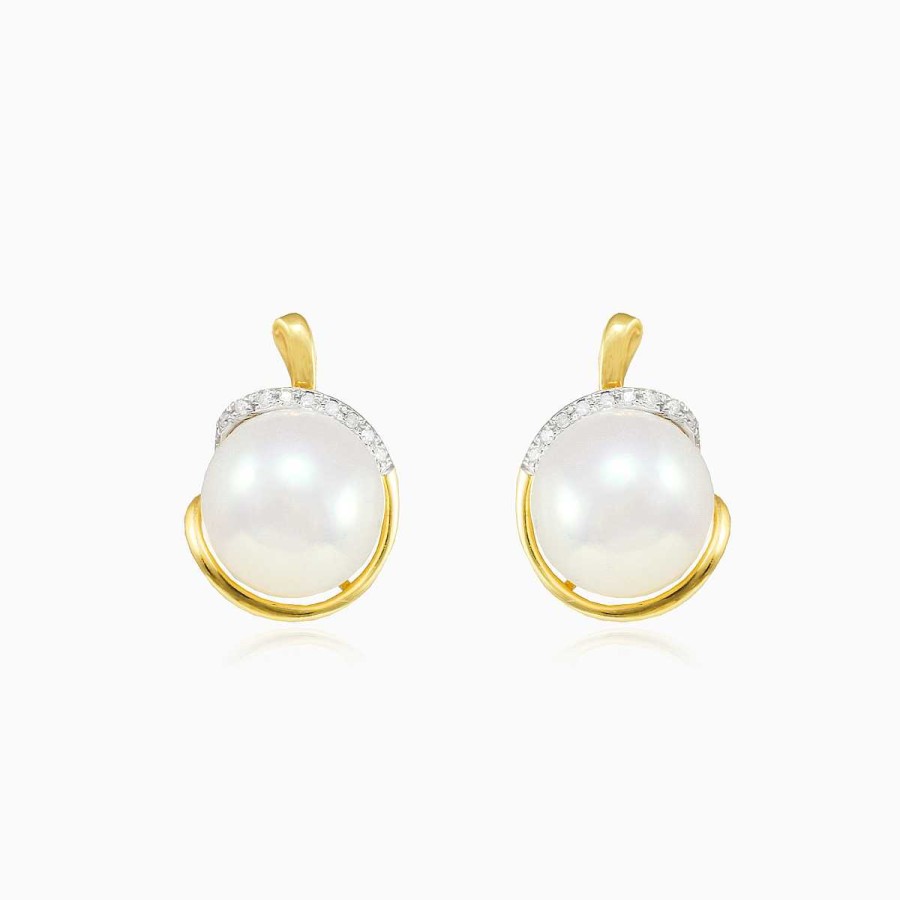 Woman Monte Cristo | Pearl And Diamond Earrings