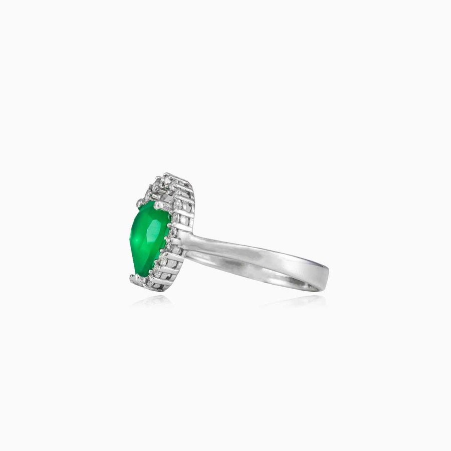 Woman Monte Cristo | Wave Crystal Jade Ring