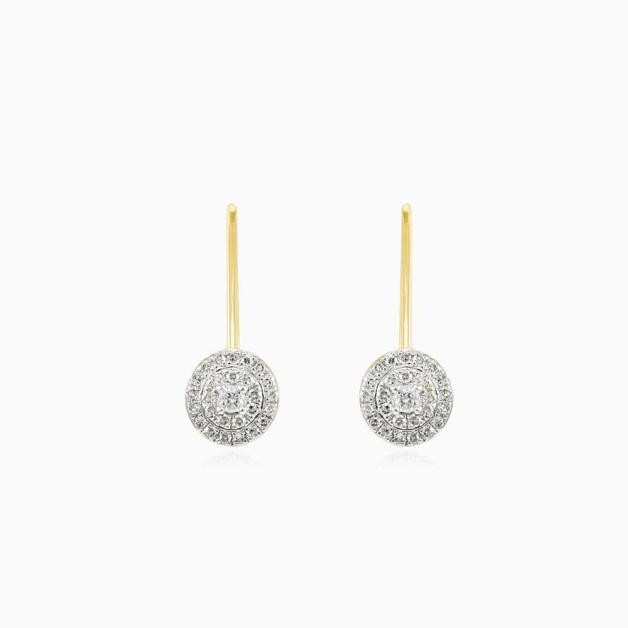 Woman Monte Cristo | Double Halo Diamond Earrings