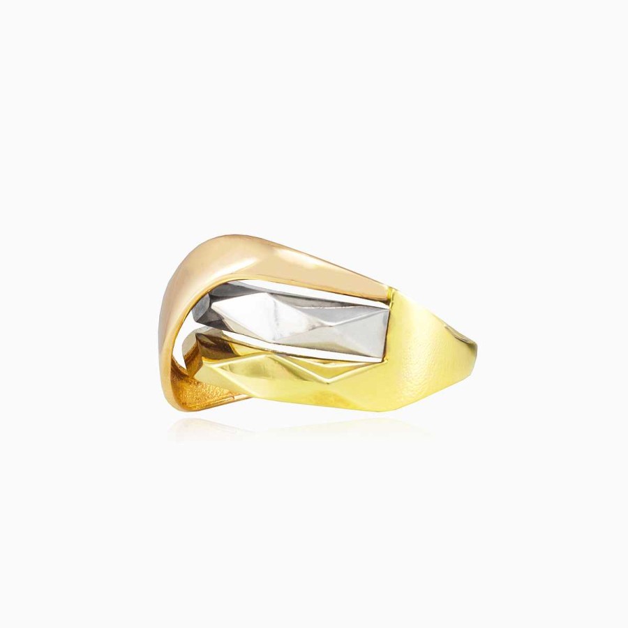 Woman Monte Cristo | Cubic Three Gold Ring