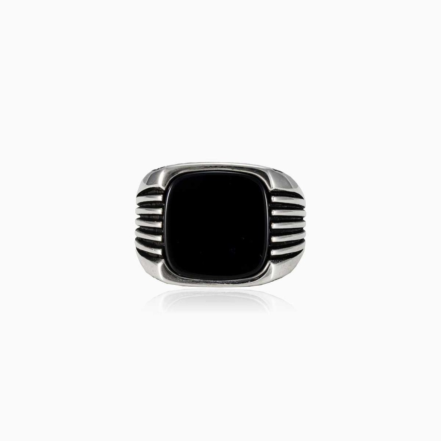 Man Monte Cristo | Retro Onyx Ring