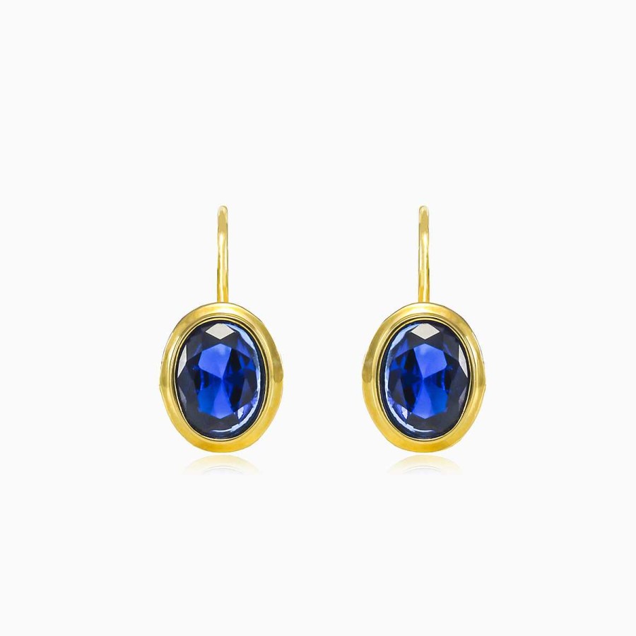 Woman Monte Cristo | Classic Blue Quartz Earrings