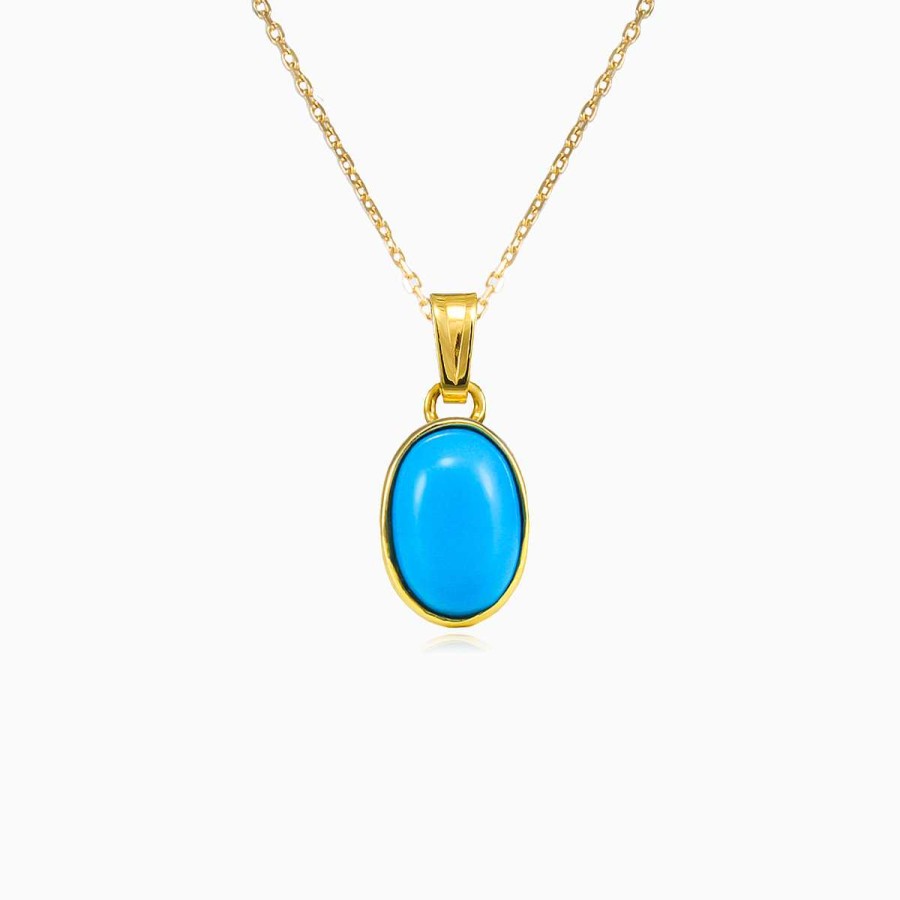 Woman Monte Cristo | Simple Turquoise Pendant