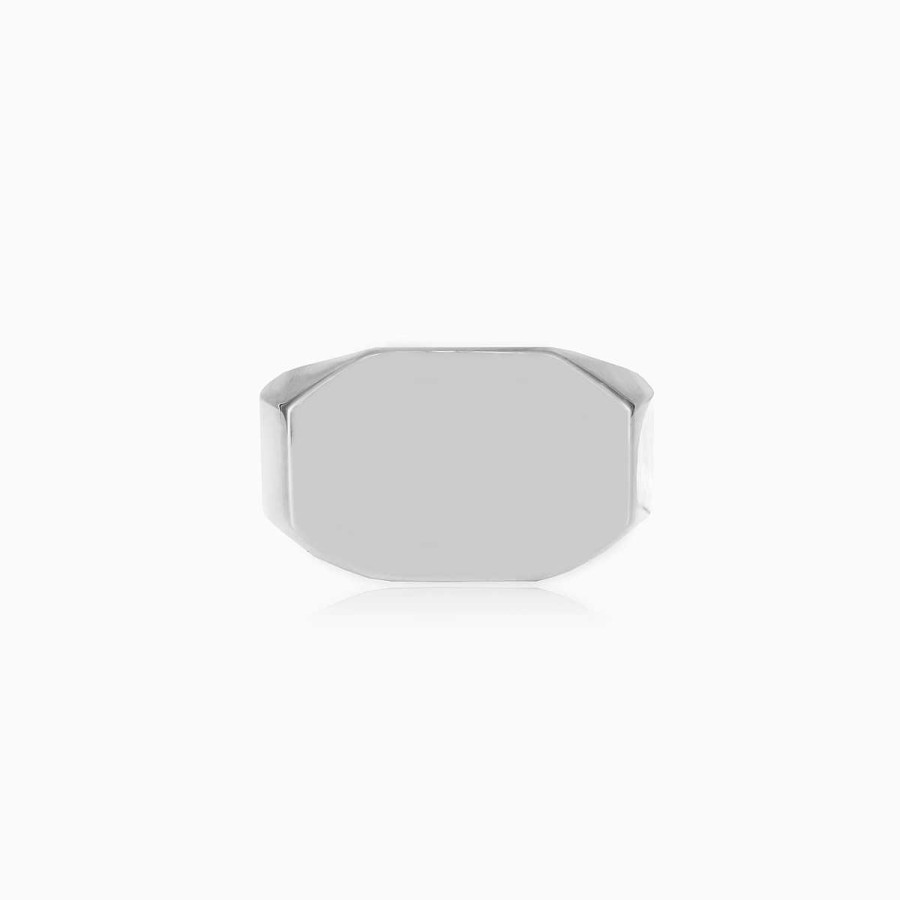 Man Monte Cristo | Wide Octagonal Silver Ring