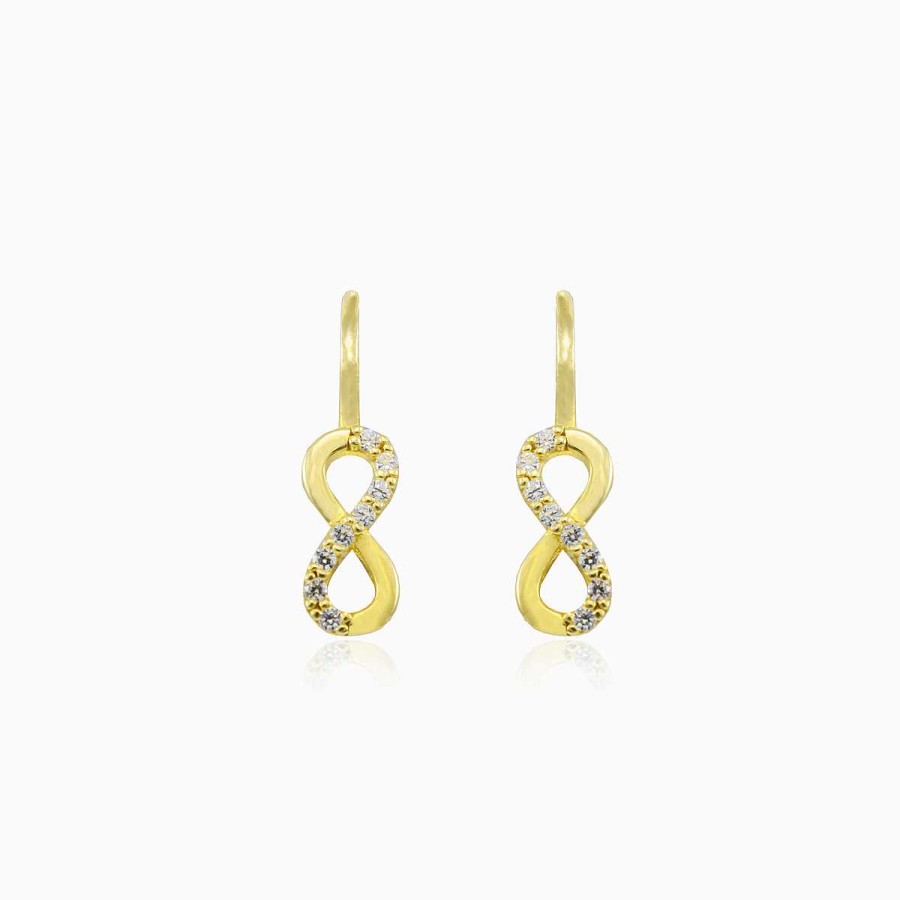 Woman Monte Cristo | Infinity Yellow Gold Earrings