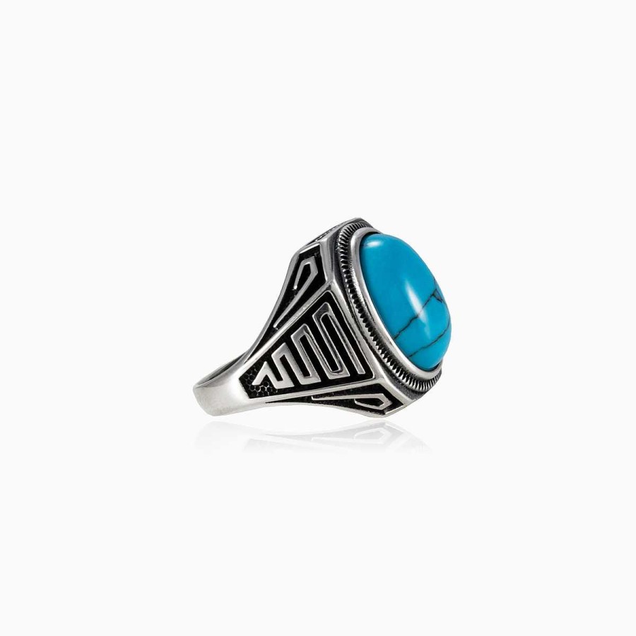 Man Monte Cristo | Cabochon Turquoise Ring