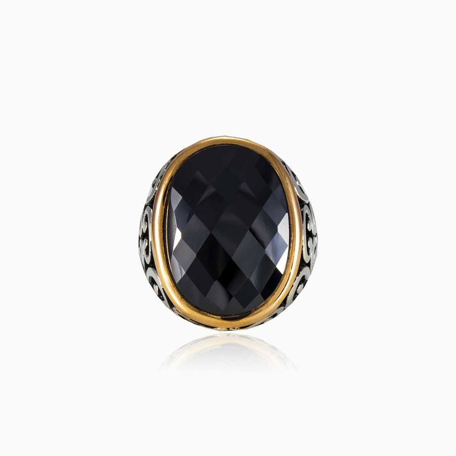 Man Monte Cristo | Briolette Oval Onyx