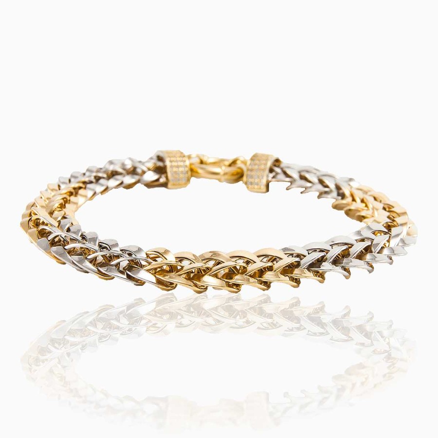 Woman Monte Cristo | Yellow & White Gold Bracelet