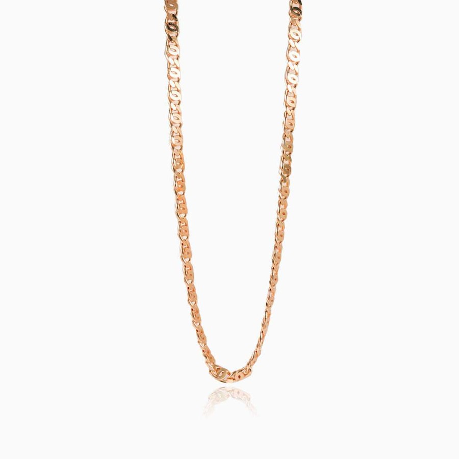 Man Monte Cristo | Rose Gold Mariner Chain