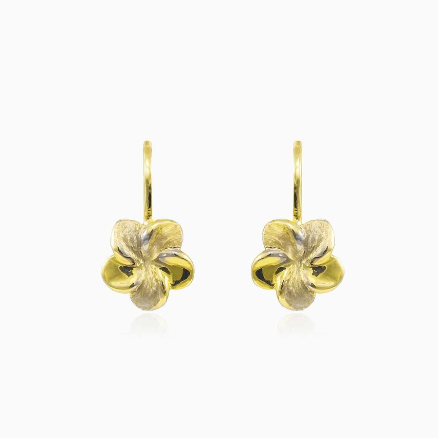 Woman Monte Cristo | Gold Flower Earrings