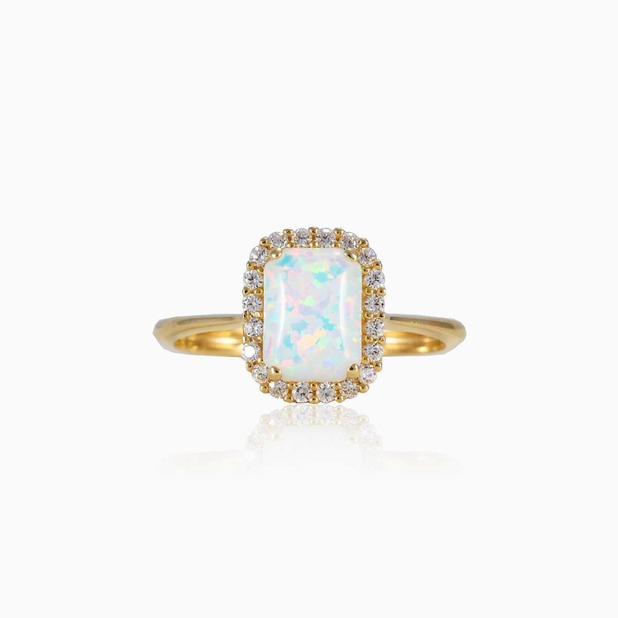 Woman Monte Cristo | Rectangle Opal Ring