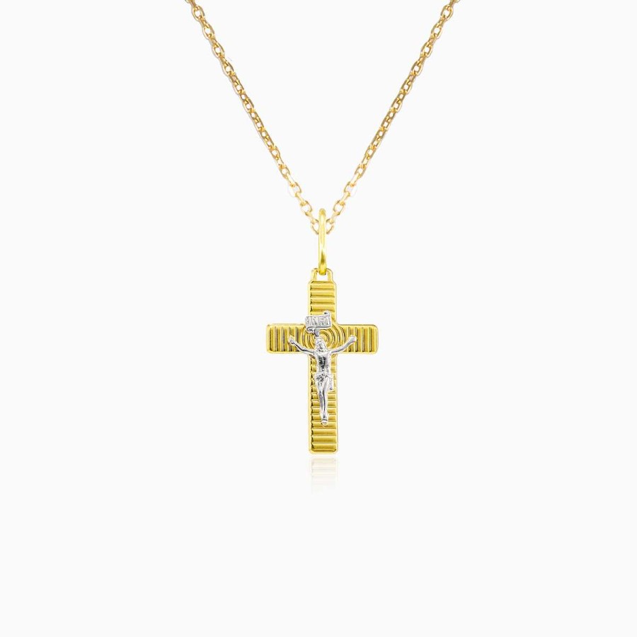 Woman Monte Cristo | Modern Yellow Gold Cross