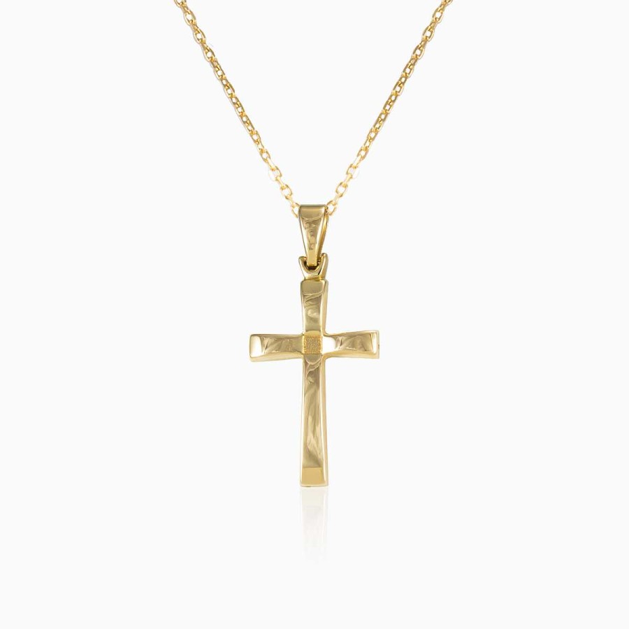 Woman Monte Cristo | Plain Gold Cross