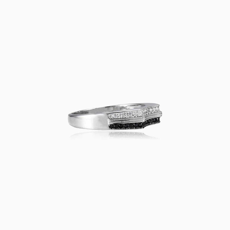 Woman Monte Cristo | Black And White Ring