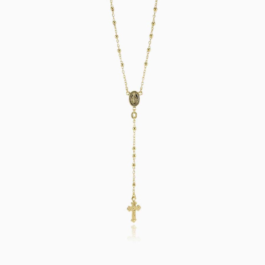 Woman Monte Cristo | Gold Rosary