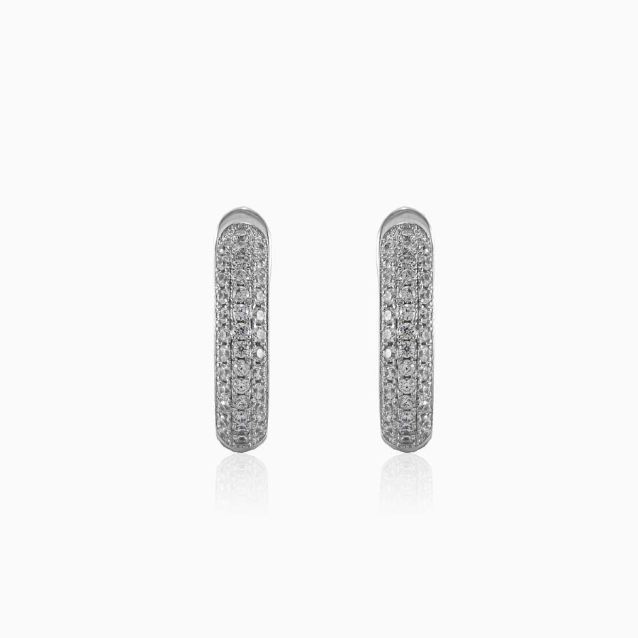 Woman Monte Cristo | Silver Earrings With Crystals