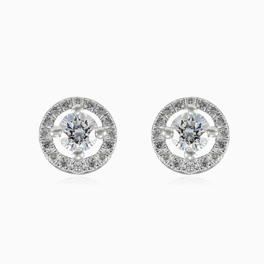 Woman Monte Cristo | Round Diamond Studs