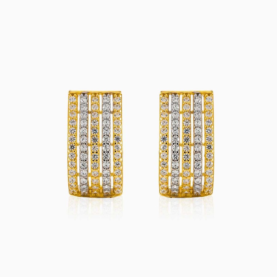 Woman Monte Cristo | Five Row Crystal Earrings