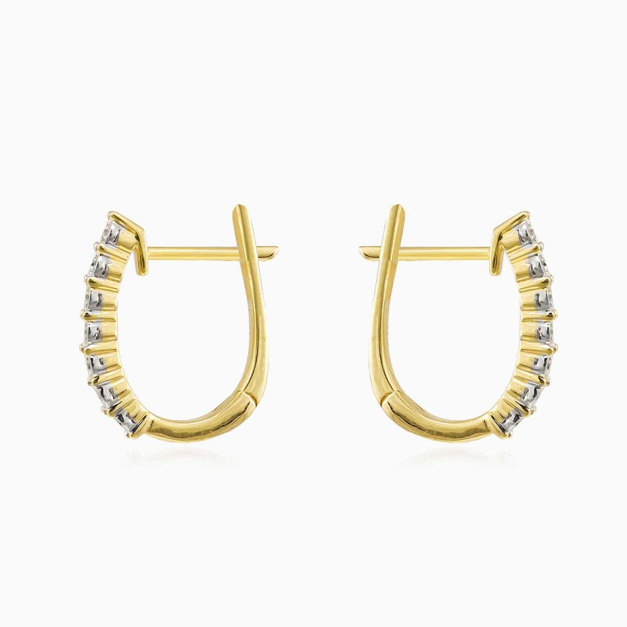 Woman Monte Cristo | One Line Diamond Earrings