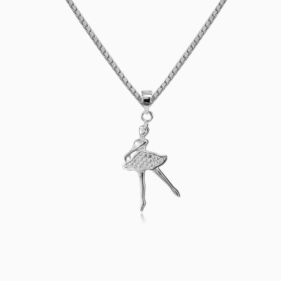 Woman Monte Cristo | Silver Ballerina Pendant