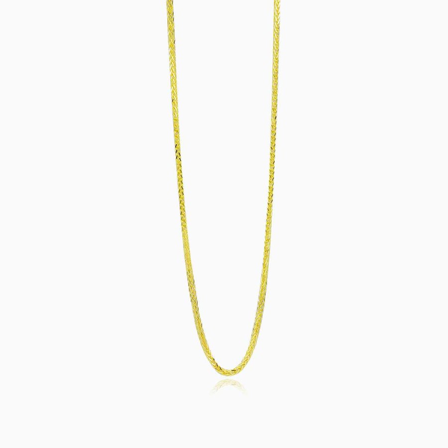 Woman Monte Cristo | Thin Spiga Gold Chain