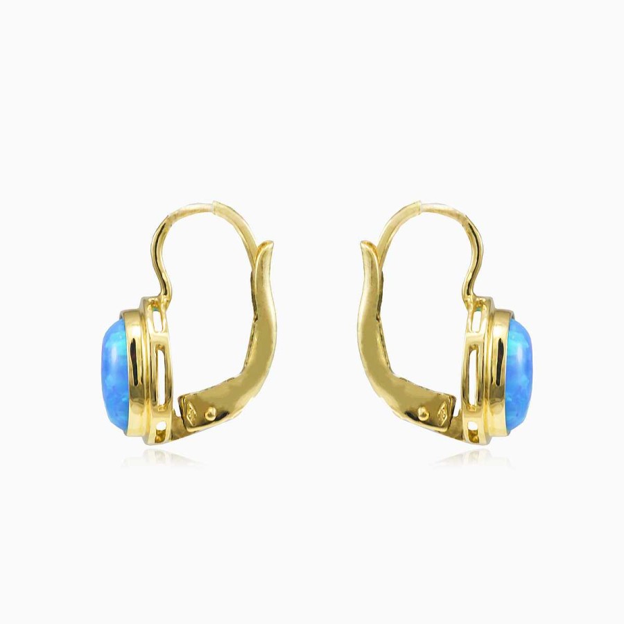 Woman Monte Cristo | Classic Blue Opal Earrings