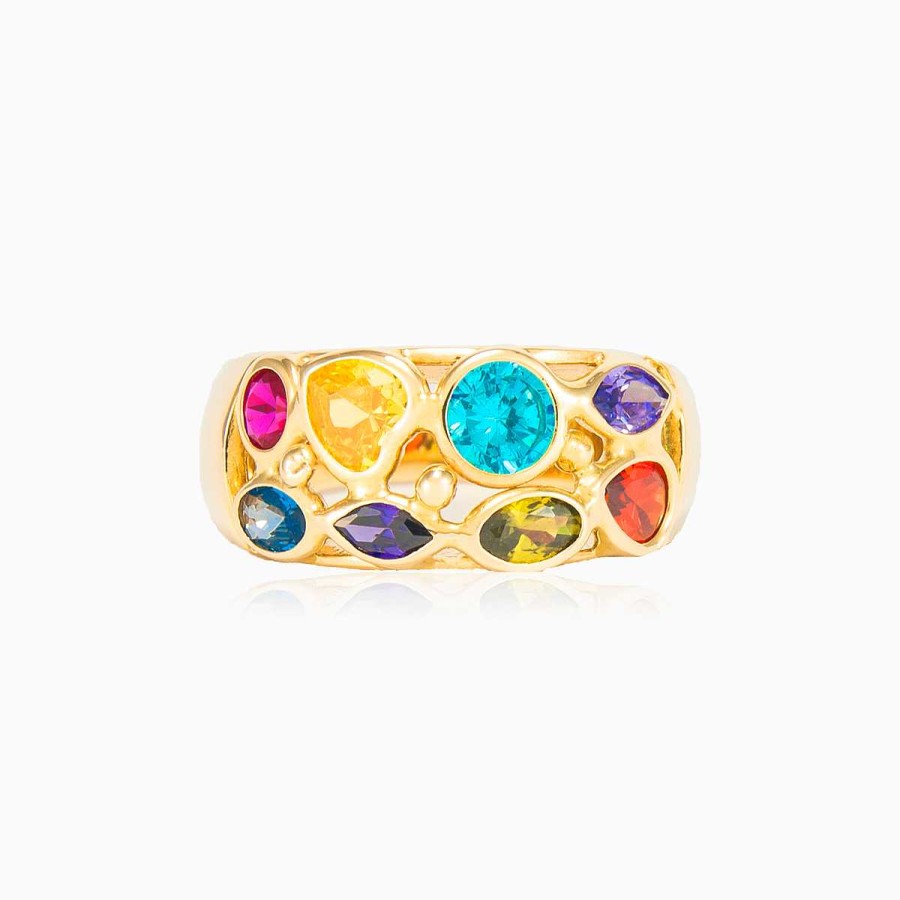 Woman Monte Cristo | Mosaico Wide Band Ring