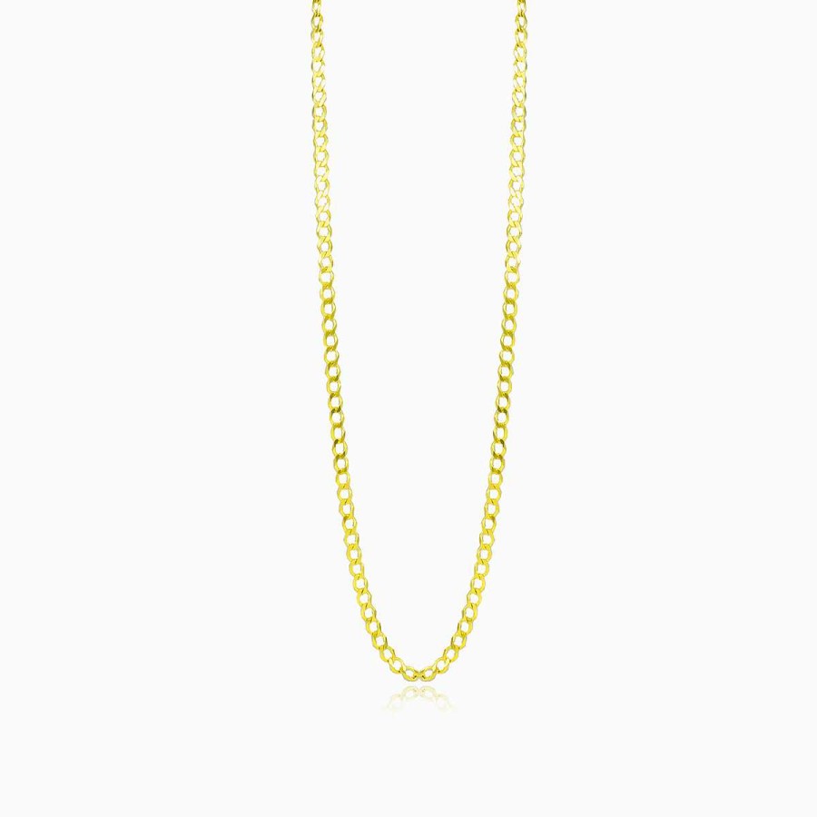 Woman Monte Cristo | Gold Curb Chain