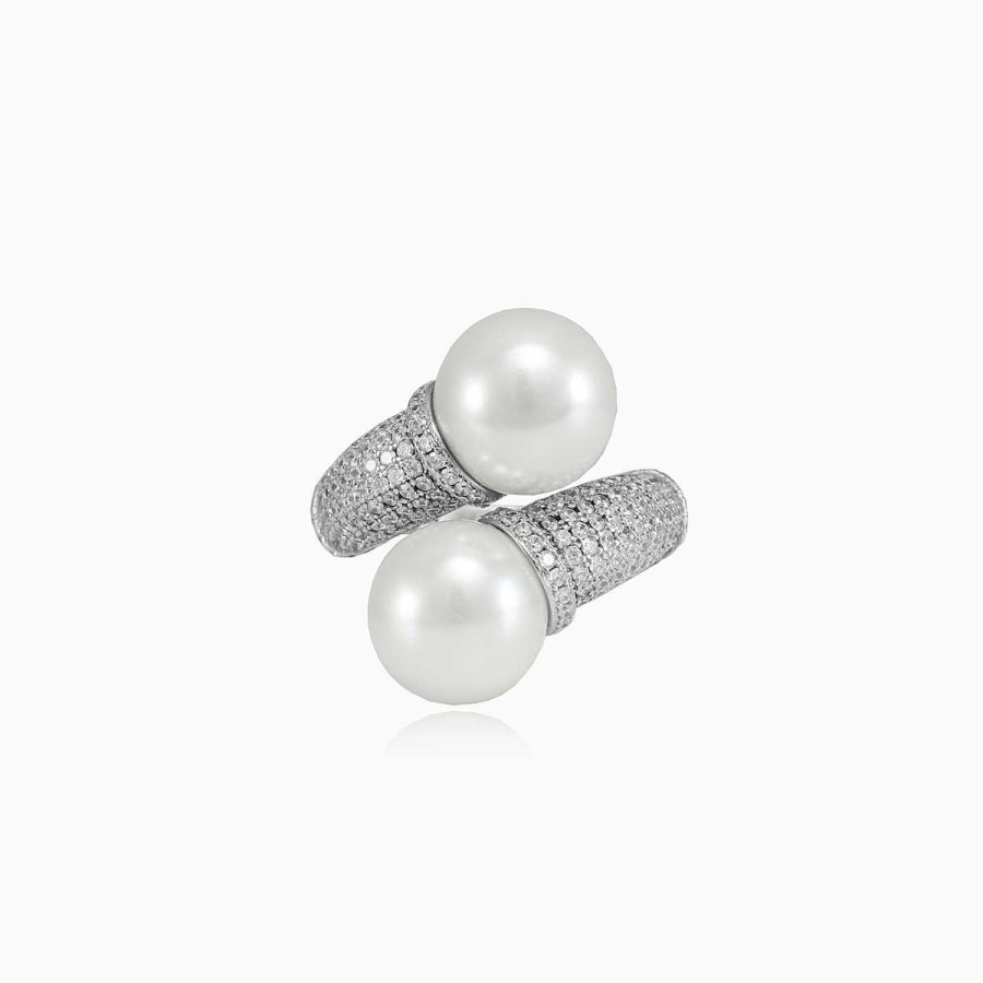 Woman Monte Cristo | Twisted Two Pearl Ring