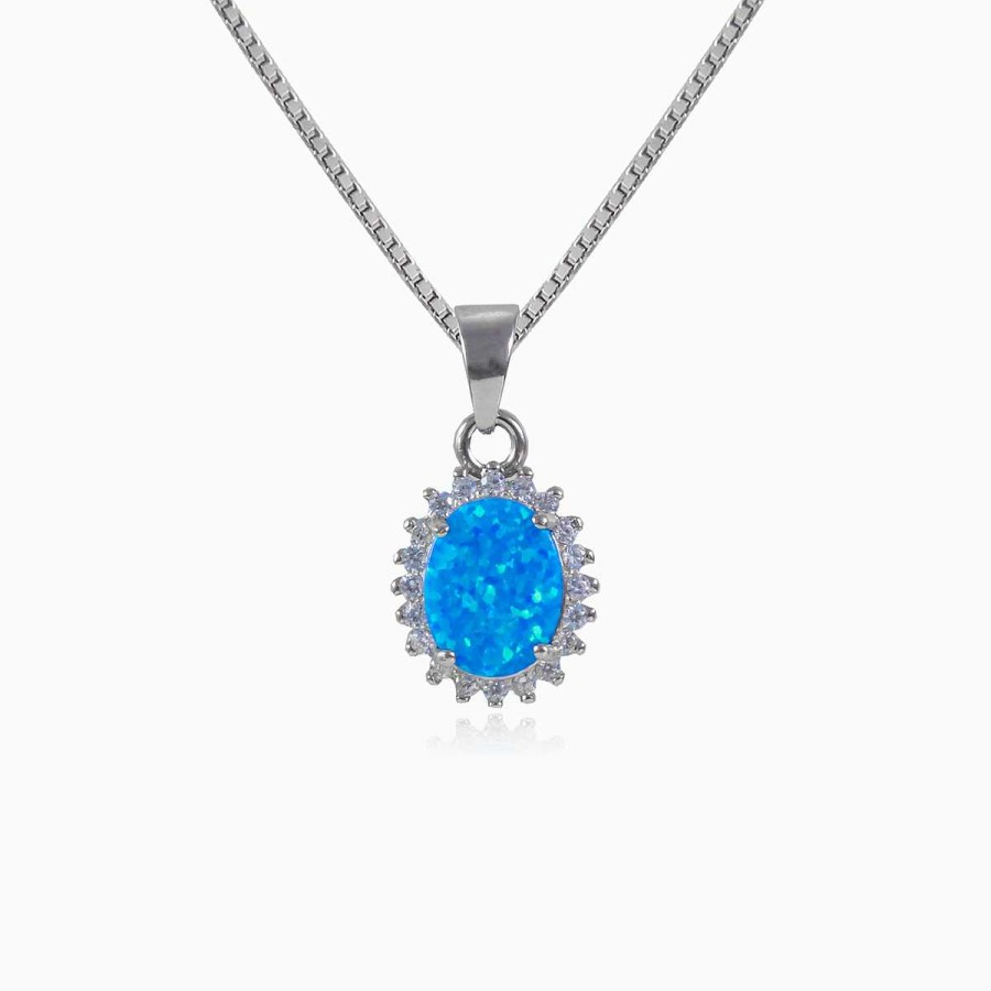 Woman Monte Cristo | Royal Blue Opal Pendant