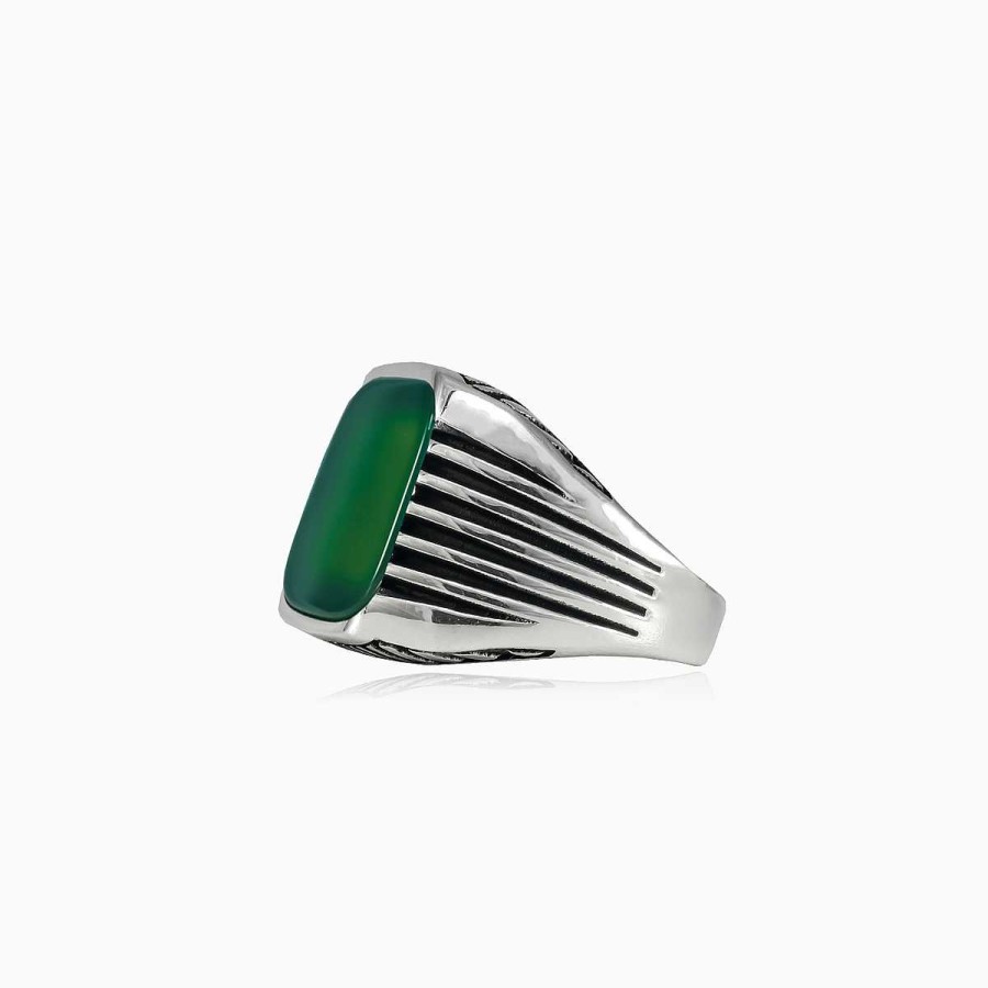 Man Monte Cristo | Retro Jade Ring