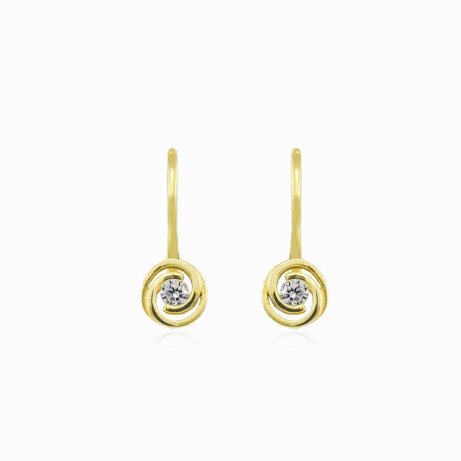 Woman Monte Cristo | Spiral Gold Earrings