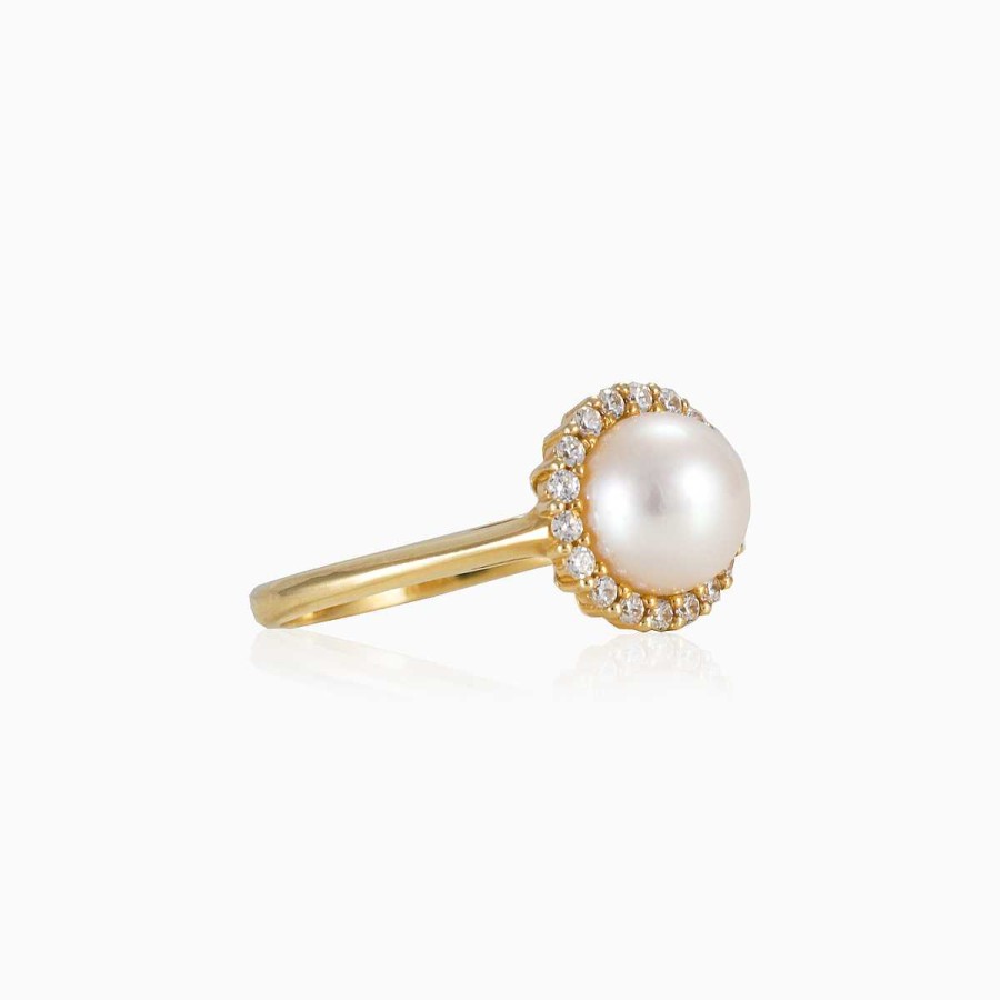 Woman Monte Cristo | Halo Pearl Ring