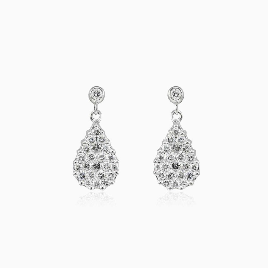 Woman Monte Cristo | Diamond Pear Drop Earrings