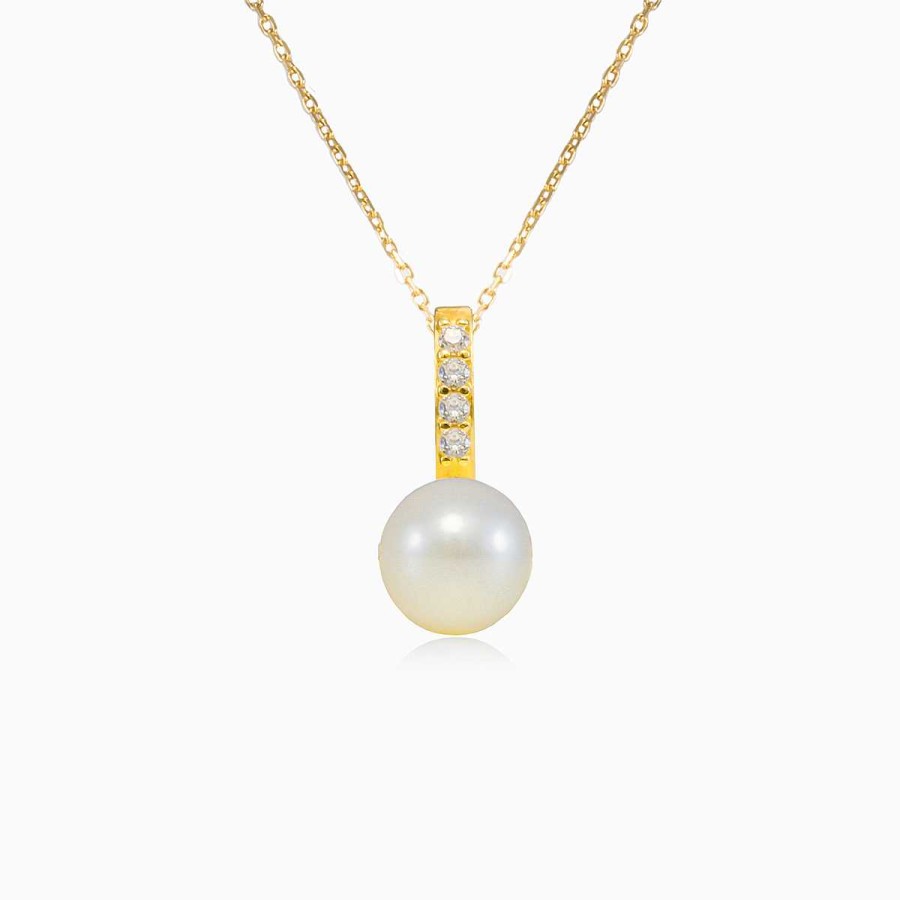 Woman Monte Cristo | Accent Gold Pearl Pendant