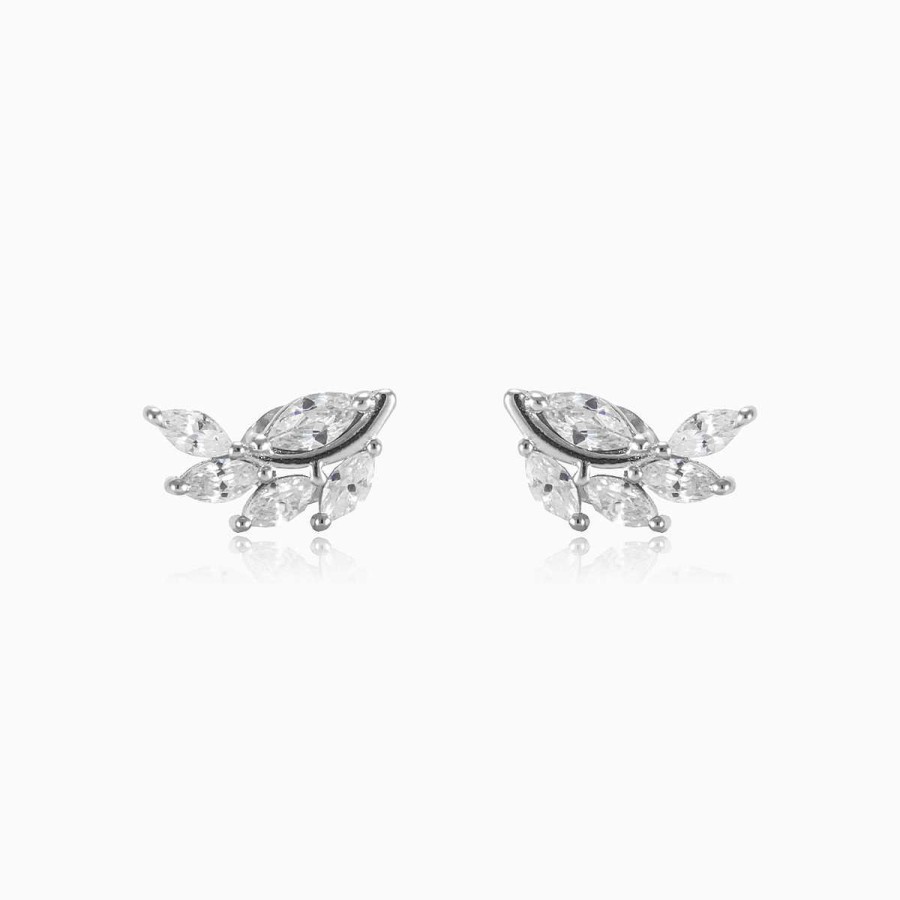 Woman Monte Cristo | Crystal Leaf Earrings