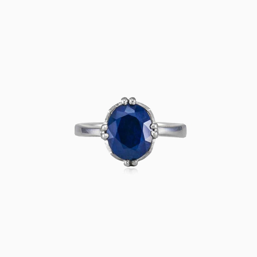 Woman Monte Cristo | Sapphire Silver Ring