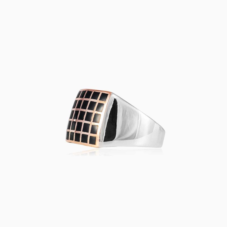 Woman Monte Cristo | Flat Enamel Squares Ring