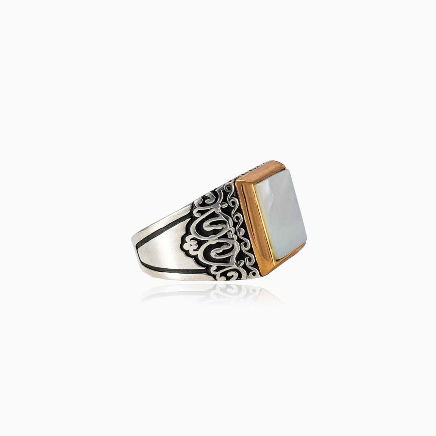 Man Monte Cristo | Square Nacre Ring