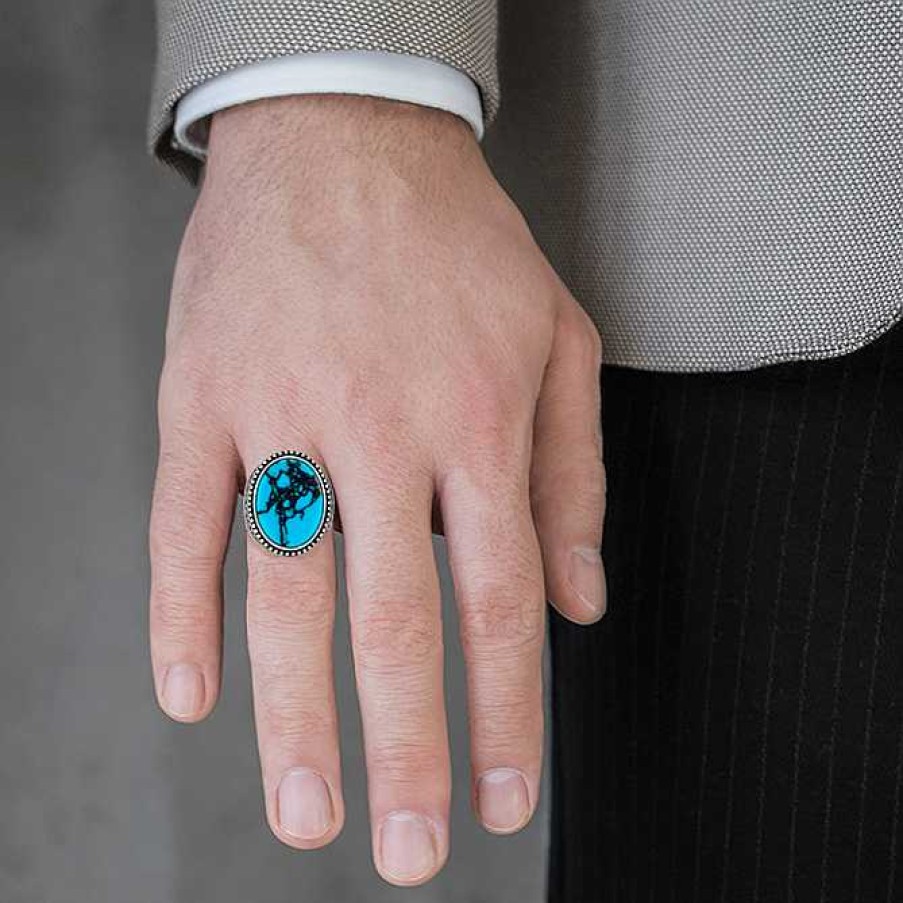 Man Monte Cristo | Braided Turquoise Ring