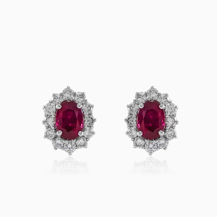 Woman Monte Cristo | Classic Ruby Earrings