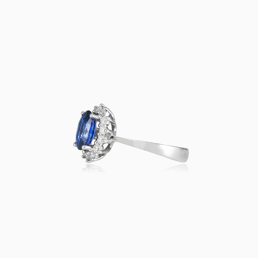 Woman Monte Cristo | Royal Sapphire Gold Ring